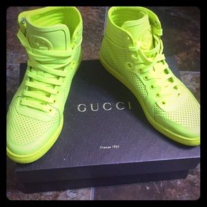 Gucci Matt neon shoes